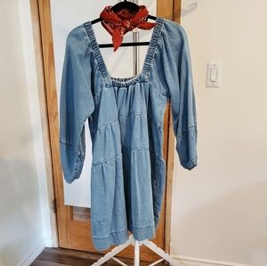 Free People Blue Mini Dress